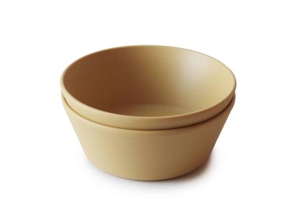 OKRÚHLE OBEDOVÉ MISKY MUSHIE - MUSTARD