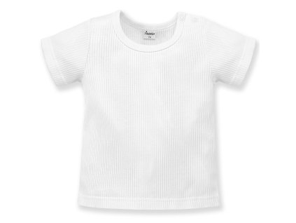 PINOKIO Tričko vrúbkované krátky rukáv Lovely Day uni biela veľ. 98