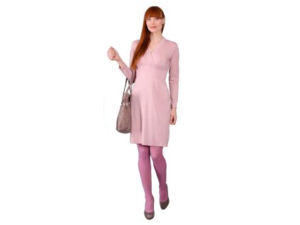 Dámske šaty Rialto Fog Ružový Lurex 0274 Dámská velikost: 40