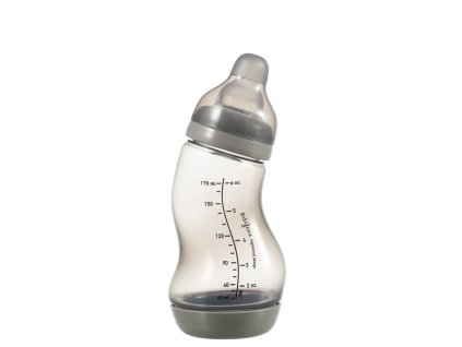 Dojčenská S-fľaška Difrax antikoliková, šedá, 170 ml