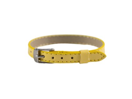 Žltý náramok na prívesky KLASIK