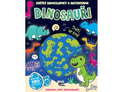 Svítící samolepky s aktivitami Dinosauři
