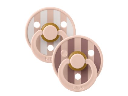 BIBS STUDIO Colour Block cumlíky z prírodného kaučuku 2ks - veľkosť 2,Blush Mix