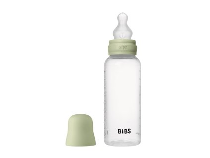 BIBS antikoliková fľaša so silikónovým cumlíkom 270ml,Sage