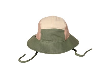 KiETLA klobúčik s UV ochranou 2-4 roky,Green / Natural / Pink