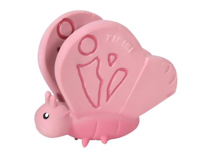 Tikiri Garden Friends - hrkálka a hryzátko z prírodnej gumy,Motýľ