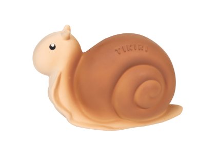Tikiri Garden Friends - hrkálka a hryzátko z prírodnej gumy,Slimák