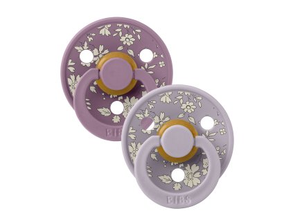 BIBS x LIBERTY Colour cumlíky z prírodného kaučuku 2ks - veľkosť 2,Fossil Grey / Mauve