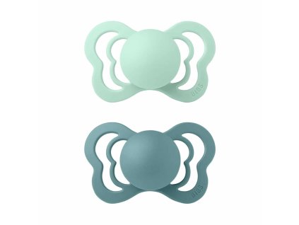 BIBS Couture anatomické cumlíky zo silikónu 2ks - veľkosť 1,Nordic Mint / Island Sea