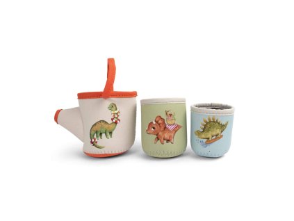 NEOPRÉNOVÉ HRAČKY DO KÚPEĽA FILIBABBA - DINO ACTIVITY CUPS