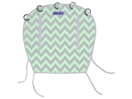 Clona Reversible Mint/Grey Chevron