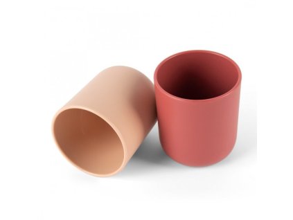 Tiny Bio hrnčeky Nude/Red 2ks 0m+