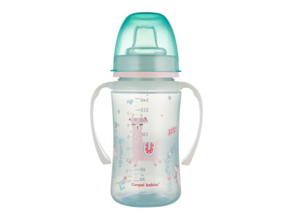 canpol babies silikonovy cvicny pohar easystart 240ml pp exotic animals zeleny