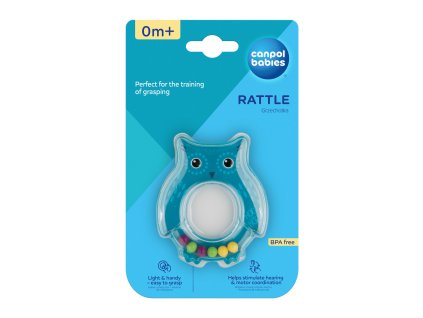 canpol babies hrkalka sova modra