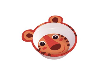 canpol babies melaminova protismykova miska 490ml hello little oranzova