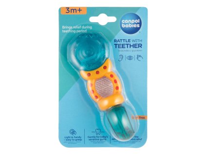 canpol babies hrkalka s vodnou hryzackou lizanka ruzova