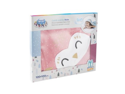 canpol babies mekka osuska s kapuci 100x100cm sova