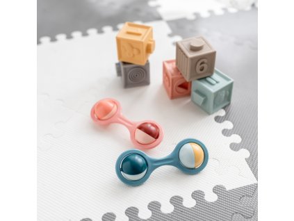 canpol babies chrastitko cinka s rotujicimi prvky ruzova