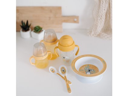 canpol babies hrnecek se silikonovym pitkem firstcup 250ml zluty