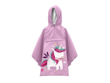 kids rain poncho sparkly the unicorn