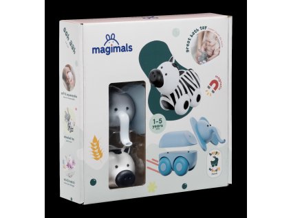MGM 402001 magneticke zvieratka magimals wheely zebra slon 1