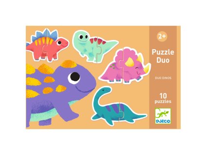 puzzle duo dinosaury djeco DJ08263 1