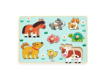 dj01122 farmarske zvieratka dognco puzzle s uchytkami 2