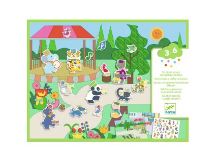 dj09947 odnimatelne samolepky hudobny sprievod