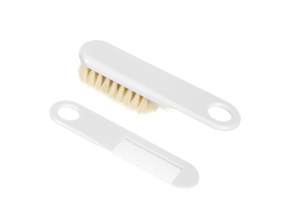 canpol babies detska kefa a hreben s jemnymi prirodnymi stetinami biely