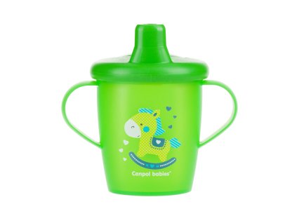 canpol babies nevylevaci hrnicek toys 250 ml zeleny