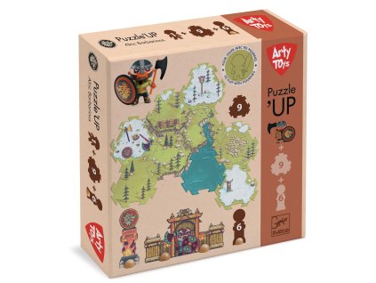 dj06852 arty toys puzzl up a figurka viking alric barbarious