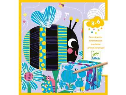 dj09092 vyskrabovacie obrazky roztomily hmyz