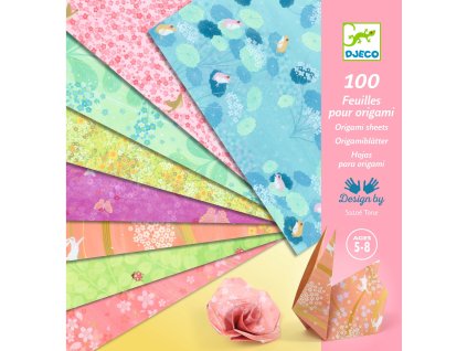 dj09303 farebne papiere na origami haru 100 ks