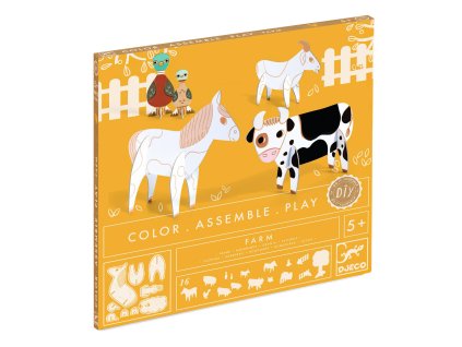 dj08000 kartonova 3d kreativna sada farma 3