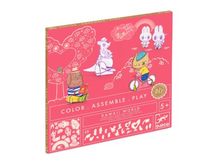 dj08007 kartonova 3d kreativna kawaii world 3