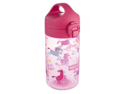 canpol babies flasa pre deti junior 400ml ruzova