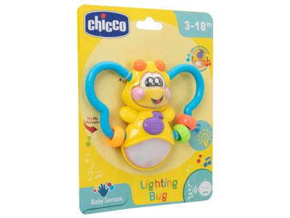 CHICCO Hryzačka elektronická Svietiaci chrobáčik 3m+