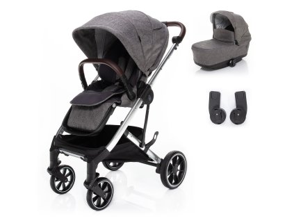 Set kočík Quest+ korba+ adaptéry, Tornado Grey/Silver