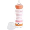 CHICCO Fľaša dojčenská sklo Well-being silikón 240 ml dievča