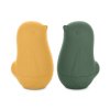 PETITE&MARS Hračky silikónové do vody Love birds Ochre Green 6m+