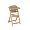 Timba stolička rastúca Natural Wood s podložkou