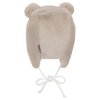 STERNTALER Čiapka zimná kožušina s uškami na zaväzovanie beige uni  veľ. 47 cm- 9-12 m
