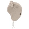 STERNTALER Čiapka zimná kožušina s uškami na zaväzovanie beige uni  veľ. 47 cm- 9-12 m