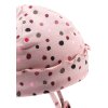 STERNTALER Čiapka na zaväzovanie s volánikom bodky ružová dievča veľ. 47 cm - 9-12 m