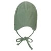 STERNTALER Čiapka na zaväzovanie vlnená podšitá MERINO green uni 37 cm -2-3 m