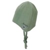 STERNTALER Čiapka na zaväzovanie vlnená podšitá MERINO green uni 37 cm -2-3 m
