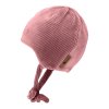 STERNTALER Čiapka na zaväzovanie plyš podšitá ružová dievča veľ. 43 cm - 5-6 m