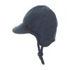 STERNTALER Čiapka so šiltom zaväzovacia s podšívkou blue melange chlapec veľ. 41 cm- 4-5 m