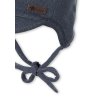 STERNTALER Čiapka so šiltom zaväzovacia s podšívkou blue melange chlapec veľ. 41 cm- 4-5 m
