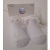 Ponožky s čipkou biele veľ. 3-6 mes.